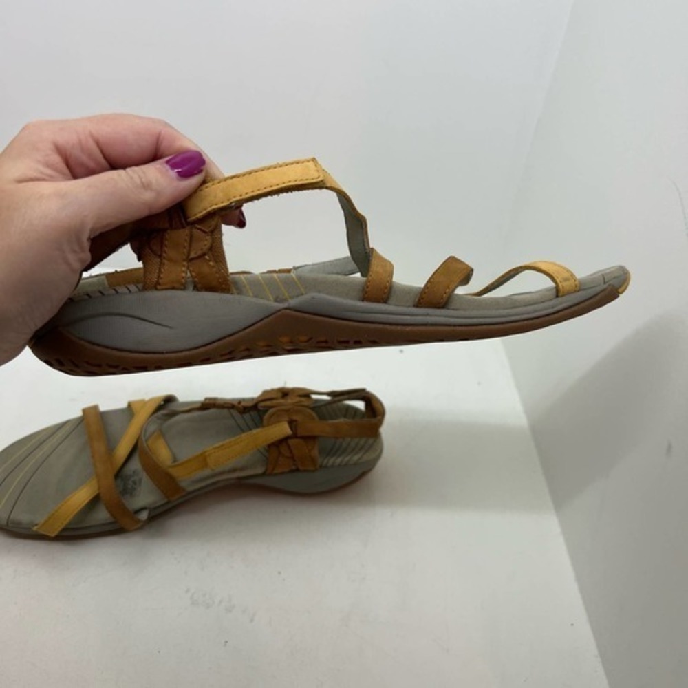Merrell womens aster sport sandals ginger leather uppers cushion sole size 11 - Picture 3 of 11